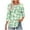 Green Plus Size Blouse for Women_y, variant on CYMMPU Tunic Tops Round Neck Blouses for Women Dressy Casual Summer Fashion Shirts Floral Printed Spring Tops Loose Fit 3/4 Sleeve Lightweight Basic T-Shirts Pink S