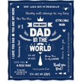 thumbnail image 2 of Dad Blanket The Best Dad Print Throw Blanket Soft Cozy Luxury for Father Daddy Papa Pappy Grandpa Men Gift for Fathers Day Birthday Christmas 50"x60", 2 of 6