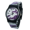 thumbnail image 3 of TIHLMK Watch for Youngster Camouflage Watch Quartz Wristwatch for Purple, 3 of 3