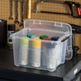 thumbnail image 5 of IRIS 20 Qt Plastic Storage Bins with Lids, Stackable Storage Containers, Totes, 6Pk, 5 of 7