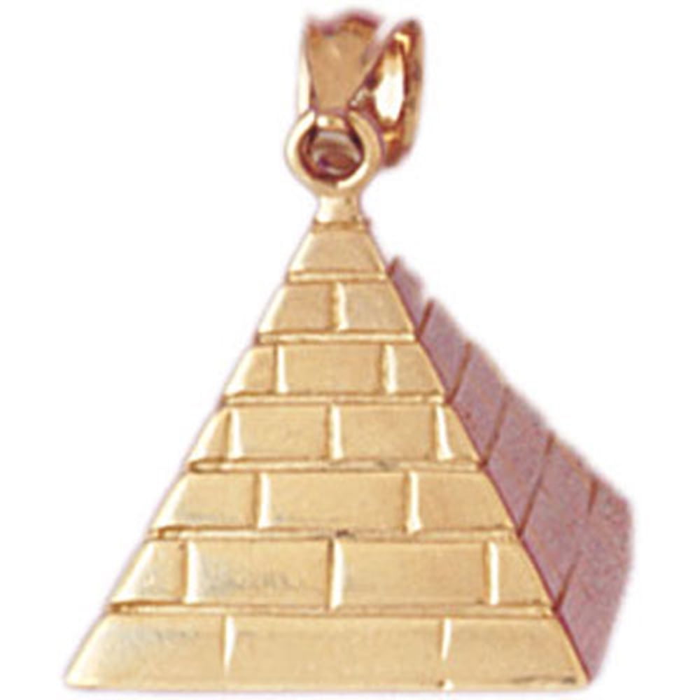 3d pyramid pendant