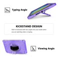 thumbnail image 2 of Decase Shockproof Case for iPad 9th/ 8th/ 7th Generation 10.2", Military Grade Protection Rotating Stand Hand Strap Shoulder Strap Kids Friendly Bumper Rugged Case for iPad 10.2 inch 2021-2019,Purple, 2 of 9