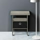 thumbnail image 5 of Mesa auxiliar Furinno Andrey con cajón para papelera, roble francés, gris/negro, 5 of 9