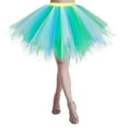 thumbnail image 2 of XIAOCHA Women Christmas Dance Party Patchwork Tulle Skirt Holiday Party TuTu Ballet Skirts, 2 of 3