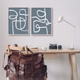 thumbnail image 5 of Stupell Industries Abstract Squiggle Design Modern Soft Fluid Lines Graphic Art Gray Framed Art Print Wall Art, Set of 2, Design by Nina Blue, 5 of 5