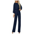 thumbnail image 2 of Clearance!NMMUED Dressy Jumpsuits for Women, One Piece Jumpsuits for Women, Cotton Jumpsuits for Women, Formal Jumpsuits for Women, Elegant Jumpsuits for Women, Blue XL, 2 of 8
