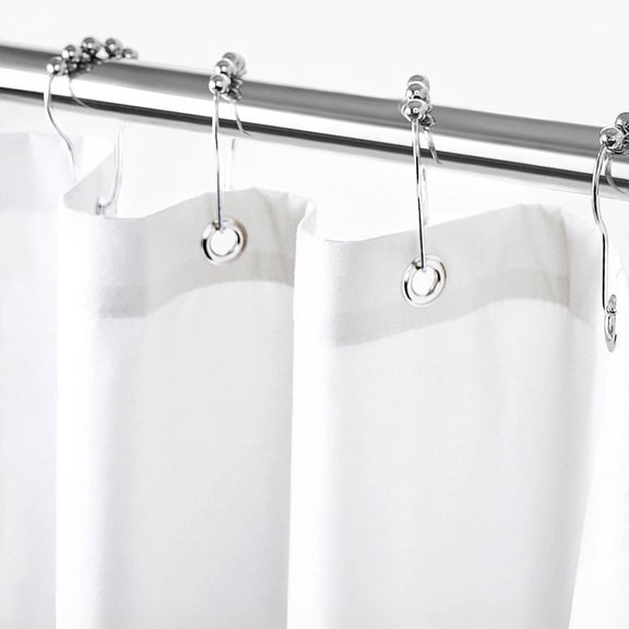 Waterproof Fabric Shower Curtain Liner with 6 Weighted Magnets,72 x 72 inch H...