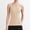 Beige, variant on Women Seamless Square Neck Compression Thermal Underwear Top Body Shaping Warm Vest Beige M