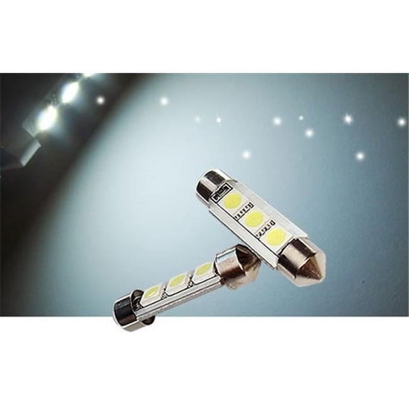 GP-Thunder 1039-CSMD-3W 39 mm 6418 Festoon License Plates Courtesy Map Dome Lights Bulbs - White