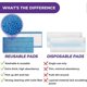 thumbnail image 5 of Re-usable Mop Refill Pads for Flash Powermop, Absorbing Pads for Wet & Dry Floor Cleaning Washable Microfiber Mop Heads (2 Pack), 5 of 5