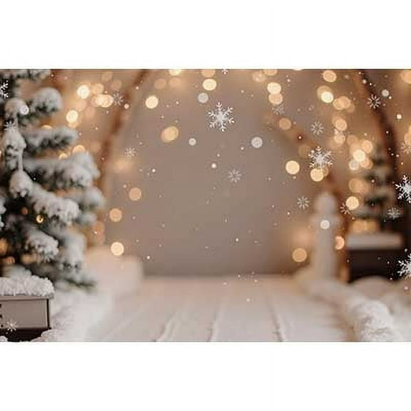 Merry Christmas Photography Backdrop Tree Bokeh Snow Photoz Background Baby Photo Studio Photocall Accessories