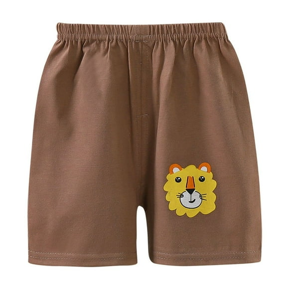 Odeerbi 1-7 Años Niños Niñas Verano Pantalones Cortos Algodón Impresión Lindo Playa Pantalones Cortos Color Sólido Casual Deportes Pantalones Cortos