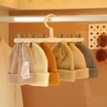 thumbnail image 2 of Hat Hanger 6 Clips Space-saving PP Strong Hold Baseball Cap Organizer for Closet, 2 of 7
