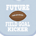 thumbnail image 4 of Inktastic Football Future Field Goal Kicker Boys Baby Bib, 4 of 4