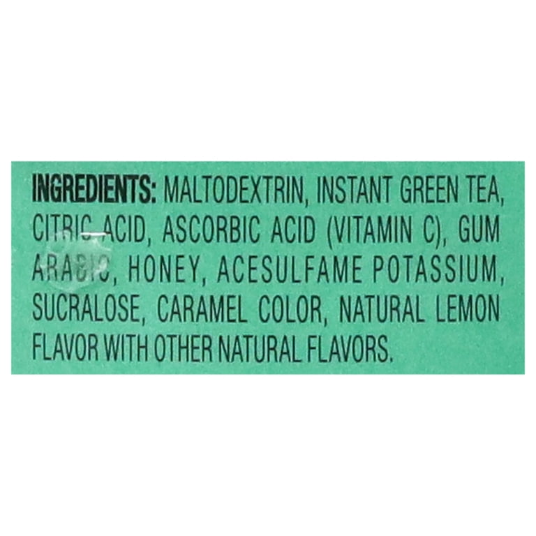 4C Low Calorie Green Tea Antioxidant Iced Tea Mix, Lemon Flavored