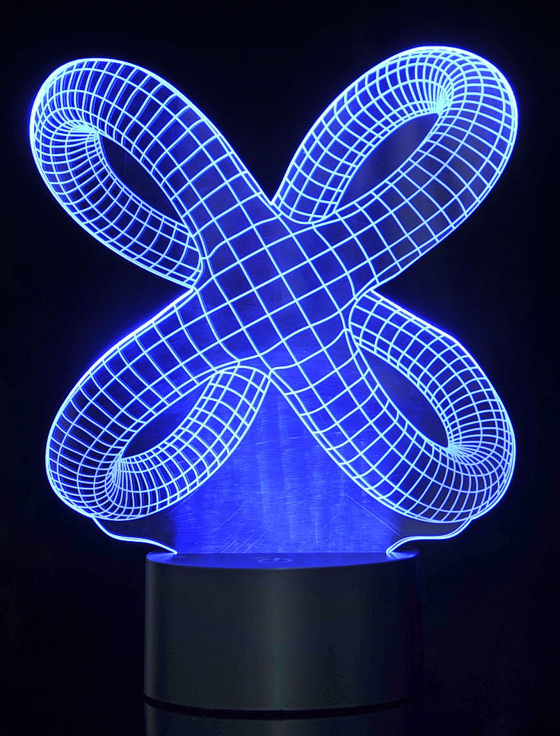 PlayWorld Board No More! 3D Crisscross Rings Laser Cut Precision LED Lights