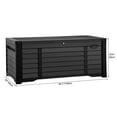 thumbnail image 2 of DEXTRUS Outdoor 120 Gallon Resin Deck Box, Black – Large Capacity for Outdoor Storage, 2 of 6