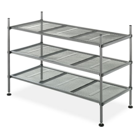 Mesh Shelf - Whitmor Mesh Shelves, 3 Tier - Gunmetal