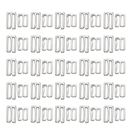 

Bra Buckle 50Pcs Zinc Alloy Bra Buckle Adjustment Strap Buckle Clasp Clips For Underwear Bra (Silver) (19Mm Diameter 25.5Mm Diameter For Each 25Pcs)