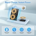 thumbnail image 4 of Portable Charger 15W Wireless Charger,3in1 Charging Station Compatible with iPhone 17 16 15 14 13 12 11 Pro Max Plus XS XR X 8,for iWatch 9 8 7 6 5 4 3 2 SE,for AirPods 3 2 Pro 2,Blue, 4 of 10