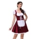 thumbnail image 3 of GB10067 Disfraces de Oktoberfest para mujer de talla grande, vestidos Dirndl a cuadros bávaros, atuendo de carnaval alemán, tallas S a 3XL, 3 of 5