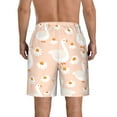 thumbnail image 3 of Bixox Men's Geese and Flower printing Casual Classic Fit Short Summer Beach Shorts, 3 of 6