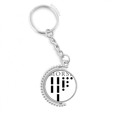 thumbnail image 1 of morse code point-line representation Rotatif Porte-Clés Disque Accessoires Chaîne clip, 1 of 3