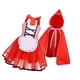 thumbnail image 2 of Capa de Vestido rojo Salvador para niña suave reutilizable disfrazarse para fiestas de carnaval, 2 of 10