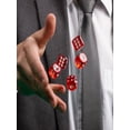 thumbnail image 4 of 50-Pack 16MM Transparent Crystal Dice Set, 5 Colors Acrylic Rounded Dot Gaming Dice for Education, Math Games, Board Games, Ages 5+, 4 of 11