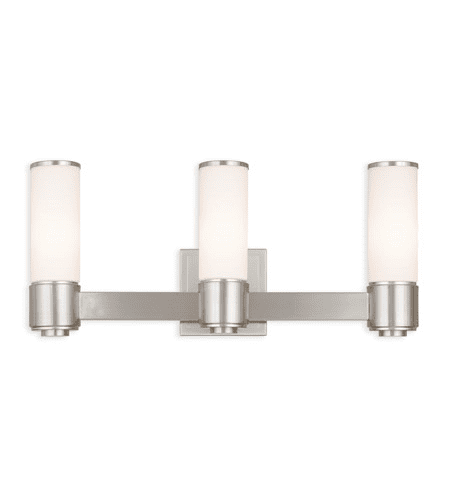 Satin Nickel And French Handblown Opal Glass Wall Sconce 