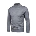 thumbnail image 2 of Mens Sweaters and Pullovers Crewneck Sweater Soft Casual Sweaters for Men Classic Pullover Sweaters with Ribbing Edge Winter Thermal Sweater, 2 of 4