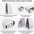 thumbnail image 2 of Glass Clamps Shelf Brackets Adjustable Glass Support Fish Mouth Type Clamp Chrome Zinc Alloy Polished, 2 of 4
