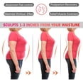 thumbnail image 6 of MANIFIQUE Latex Waist Trainer for Women Tummy Control Zipper Underbust Corset Cincher Hourglass Body Shaper, 6 of 7