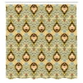 thumbnail image 3 of Ambesonne Autumn Damask Shower Curtain, Symmetrical Shapes, 69"Wx70"L, Pale Khaki and Multicolor, 3 of 5