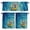 Gray, variant on 3 Piece Kitchen Curtains and Valances Set Summer Santa Cafe Curtains 36 Inch Length Blue Ocean Oil Painting Swimming Ring Valance & Tier Curtain for Living Room Bedroom Small Window 54"x18"+27"x36"*2