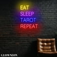 thumbnail image 4 of Glowneon Eat Sleep Tarot Repeat Neon Sign, Tarot Psychic Reading Sign, 4 of 5