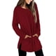 thumbnail image 4 of Suéteres para Mujer Manga Larga Cuello Redondo Color Sólido Tops de Moda Adepaton WRMH-137-22, 4 of 5