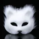 thumbnail image 5 of Máscaras peludas, máscara de media cara para ojos, accesorios de cosplay, Halloween, Navidad, carnaval, fiesta, bar, máscara de cosplay de animales, accesorios de mascarada, 5 of 5