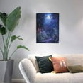 thumbnail image 3 of CozyNet Ethereal Garden Of Moonlit Flowers, Softly Glowing In A Peaceful Dreamlike Landscape Wall Art Prints With Frame Canvas Perfect for Living Room & Bedroom, Ready to Hang, Wall Decor 12"x16"in, 3 of 4
