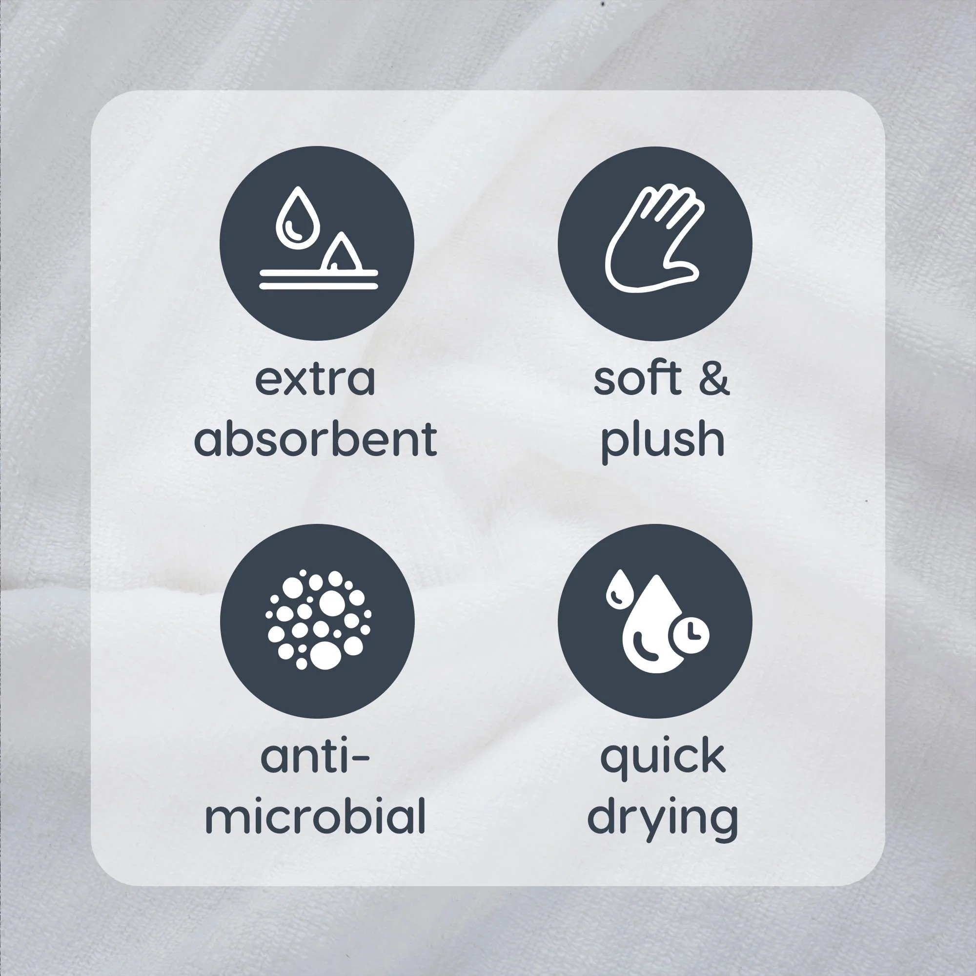 Mainstays Performance Cotton Bath Towel, White, 4-Pack photo 7
