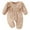 Khaki, variant on Zshosam Newborn Rompers Girl Long Sleeve Baby Girl Button Down Romper One-Piece Jumpsuit Long Sleeve Romper Infant Size 6 12 Months,(Light Green 6-12 Months)