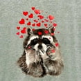 thumbnail image 3 of CafePress - Raccoon Blowing Kisses Cute Animal Love Women's Ni - Women's Nightshirt, 3 of 4