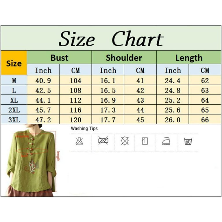 HAORUN Women Chinese Embroidered Cotton Linen Frog Button Shirt