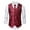 Red, variant on Vests for Men Mens Fashion Stripes Retro Casual Suit Vest for Stylish Outerwear and Modern Layering Size:3XL