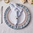 thumbnail image 5 of BalsaCircle 4 Pieces Hammered Napkin Rings Table Top Decorations Party Events, 5 of 8