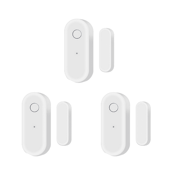 Sensor de Puerta Inteligente - Sensor de Ventana Inalámbrico WiFi Notificación de Mensajes en Tiempo Real Compatible con para Assistant