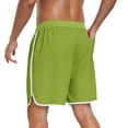 thumbnail image 7 of Hurxie Mens Swim Trunks 5 inch Board Shorts Quick Dry Bathing Suits Beach Swim Shorts with Pockets Army Green,XL, 7 of 7