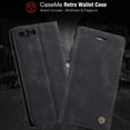 thumbnail image 2 of iPhone 6s Plus Wallet Case, iPhone 6 Plus Case,Shockproof Premium Leather Magnetic Flip Folio Stand Protective Cover,Black, 2 of 8
