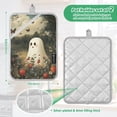 thumbnail image 6 of Yayeee Pot Holders Kitchen Heat Resistant with Pocket 7"x9.8" Cotton Oven Cooking Hot Pads, Ghost in Strawberry Fields, 6 of 7