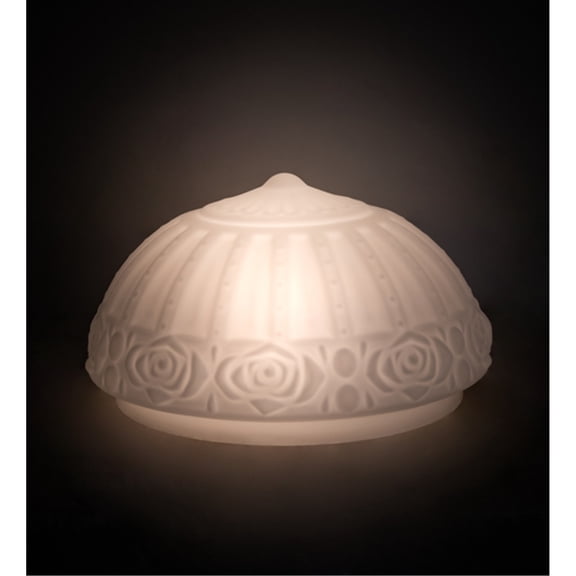 Meyda Tiffany 30524 Puffy Rose 7" Tall Lamp Shade